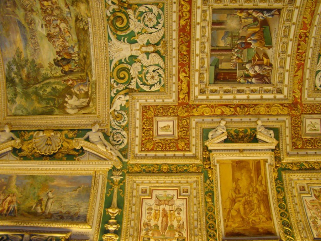 Teto da Galeria dos Mapas - Museu do Vaticano e Capela Sistina - O Que Ver