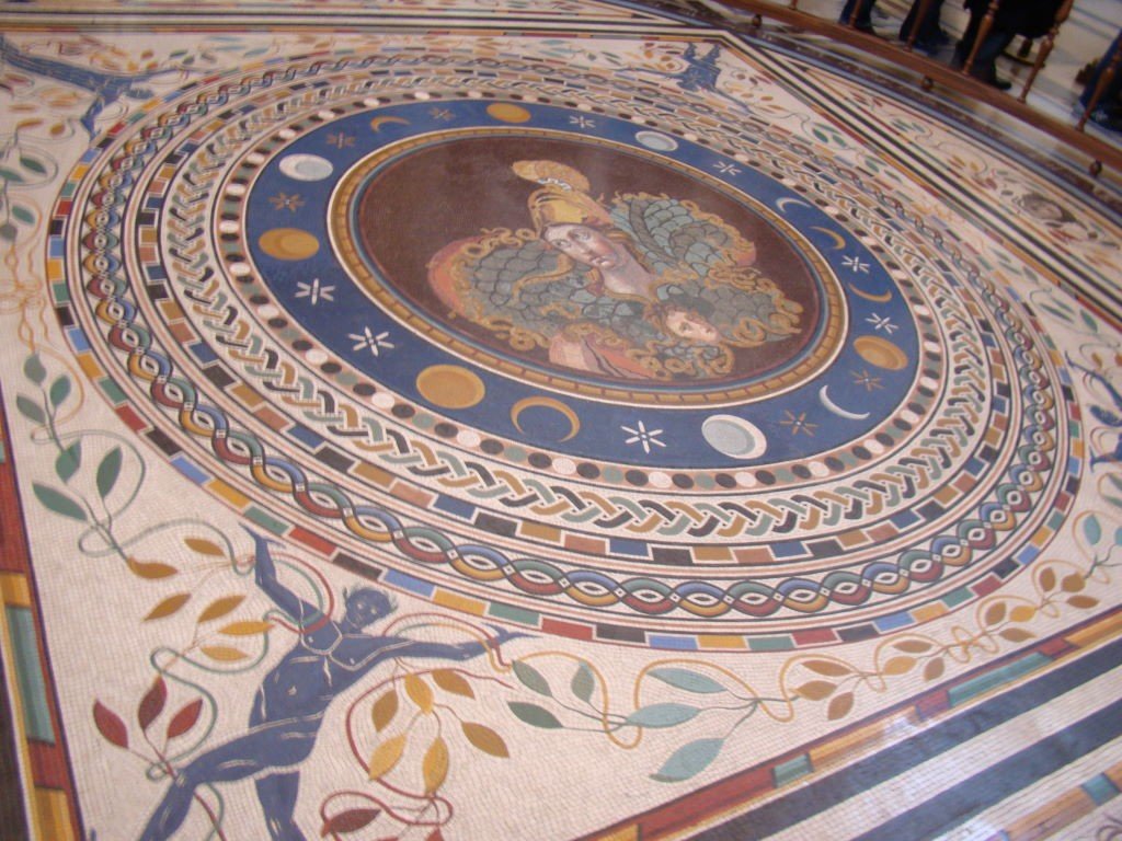 Mosaico do chão da Sala da Cruz Grega - Museu do Vaticano e Capela Sistina - O Que Ver