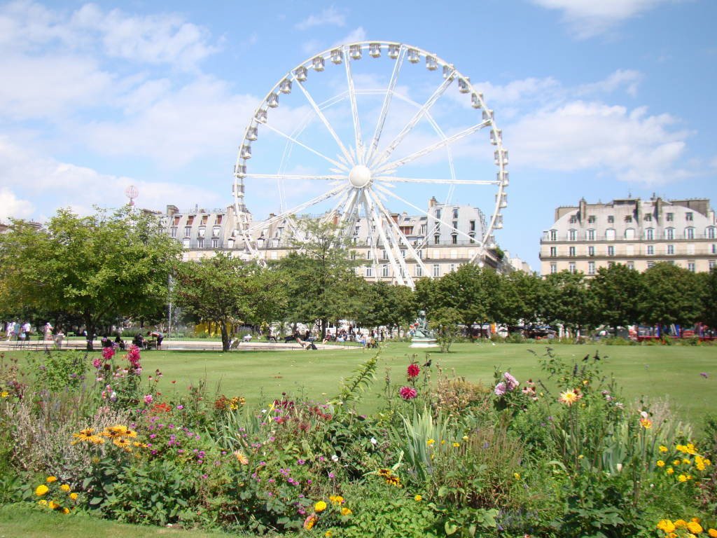 Jardim das Tulherias - Roteiro Paris 5 Dias - Principais Pontos Turísticos