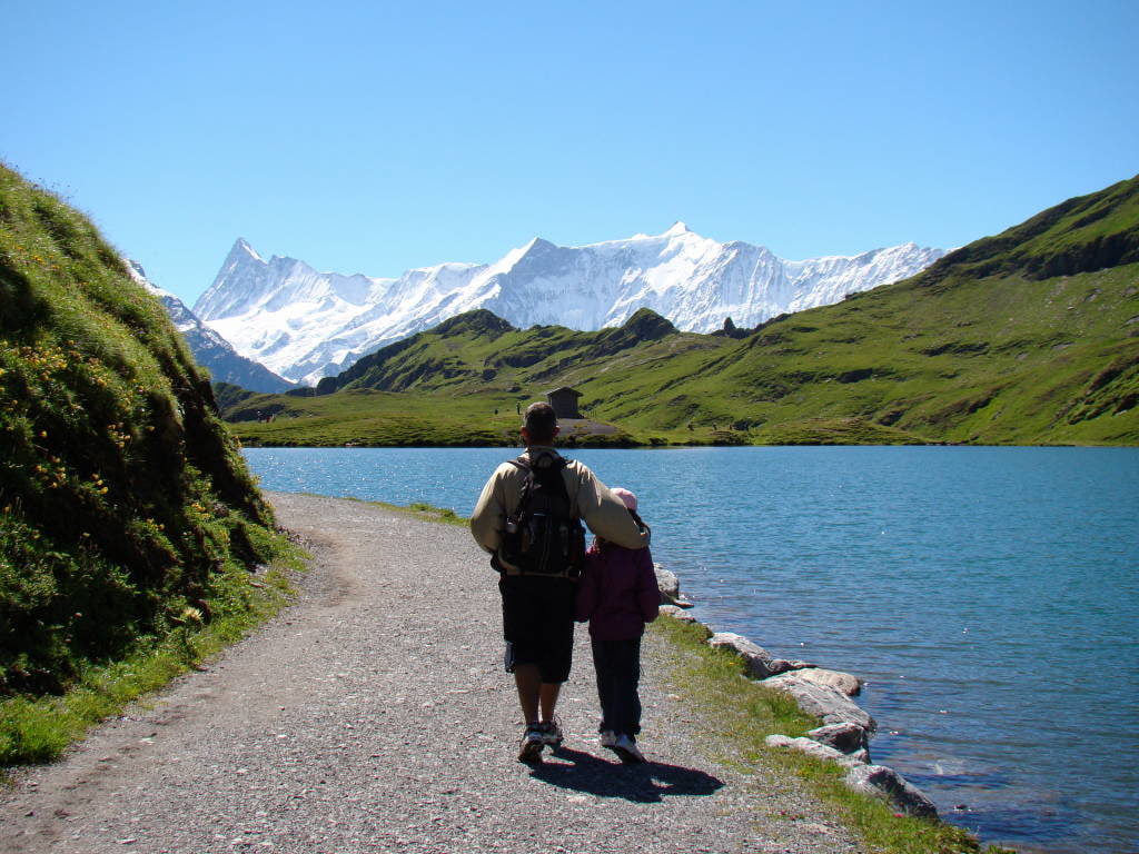Pai e filha - Grindelwald Suíça