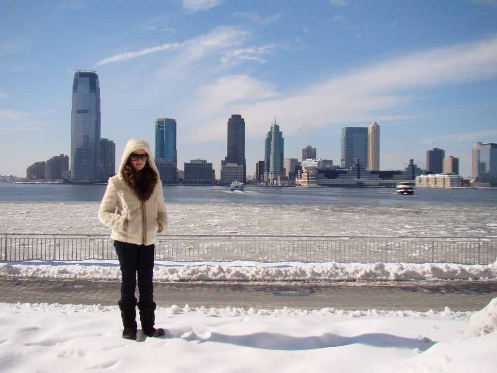 Vista do World Financial Center - Neve em Nova York - O que fazer no inverno