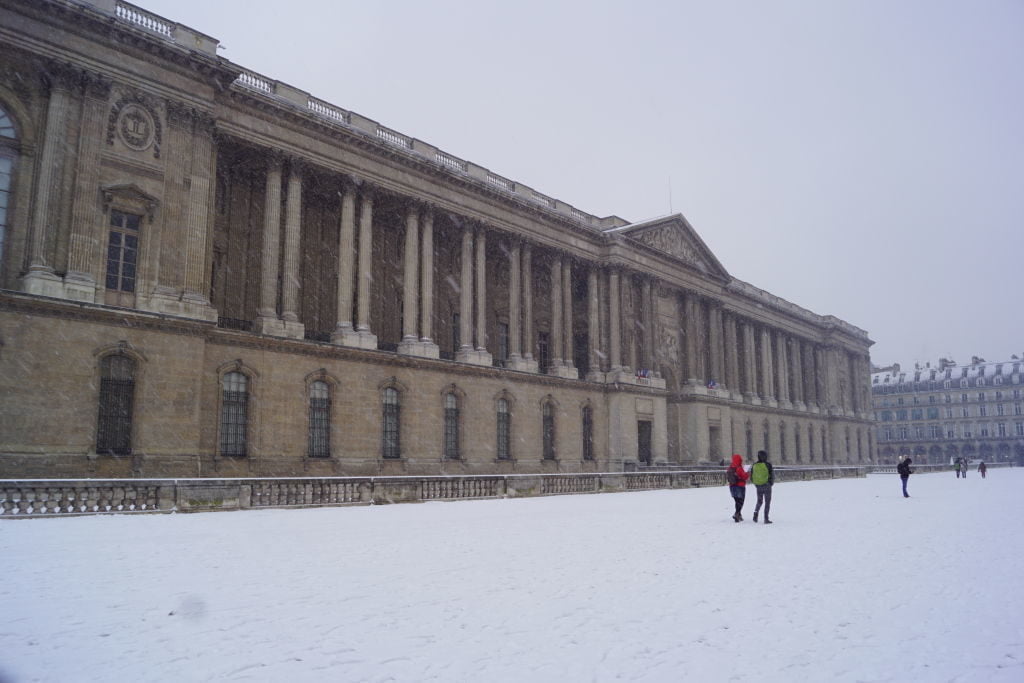 Colonnade de Perrault - Paris no inverno com neve!