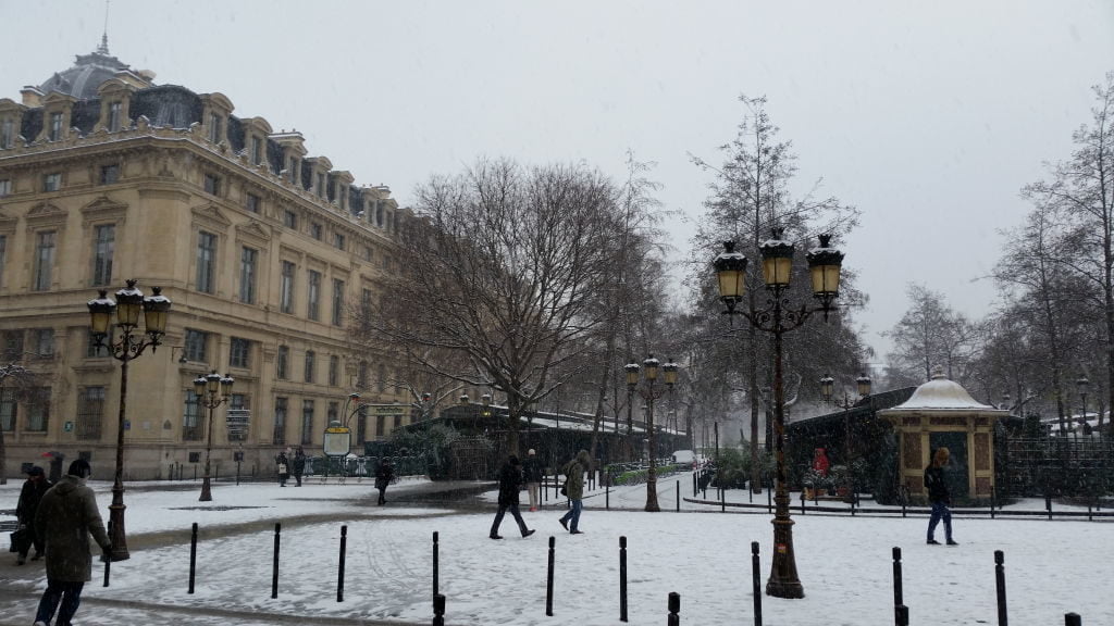 Mercado das Flores - Viajar para Paris no inverno com neve!