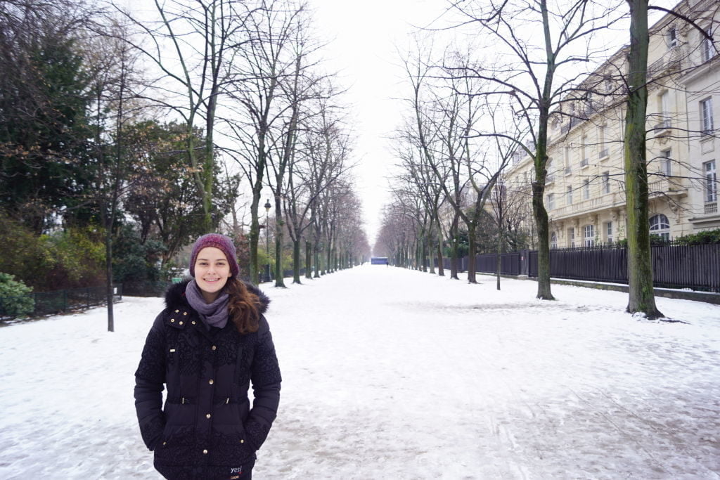 Champ de Mars - Viajar para Paris no inverno com neve!