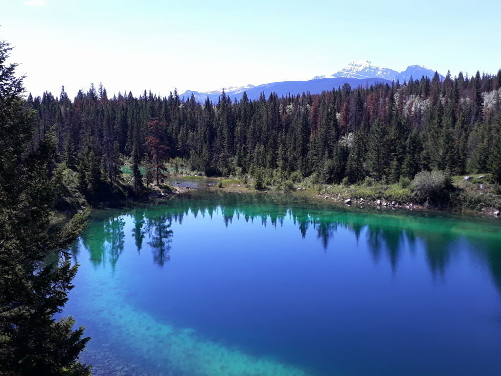 3º Lago - Vale dos 5 Lagos - O que fazer no Parque Nacional Jasper Canadá