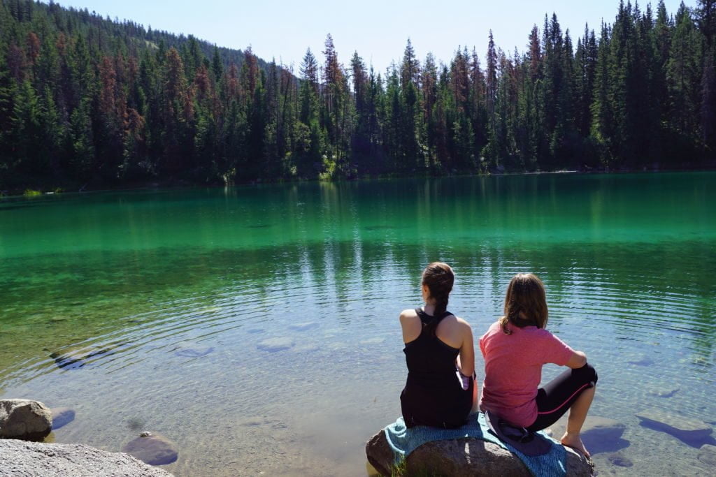 4º Lago no Vale dos 5 Lagos - O que fazer no Parque Nacional Jasper Canadá