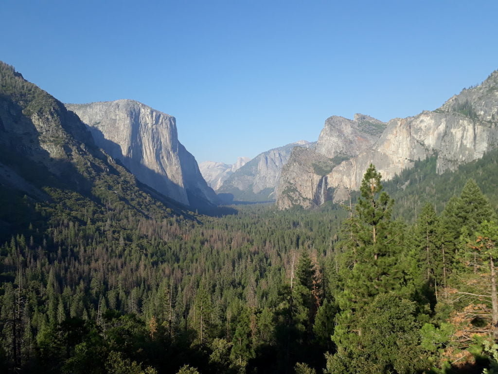 Tunnel View - O que fazer no Parque Nacional Yosemite na Califórnia