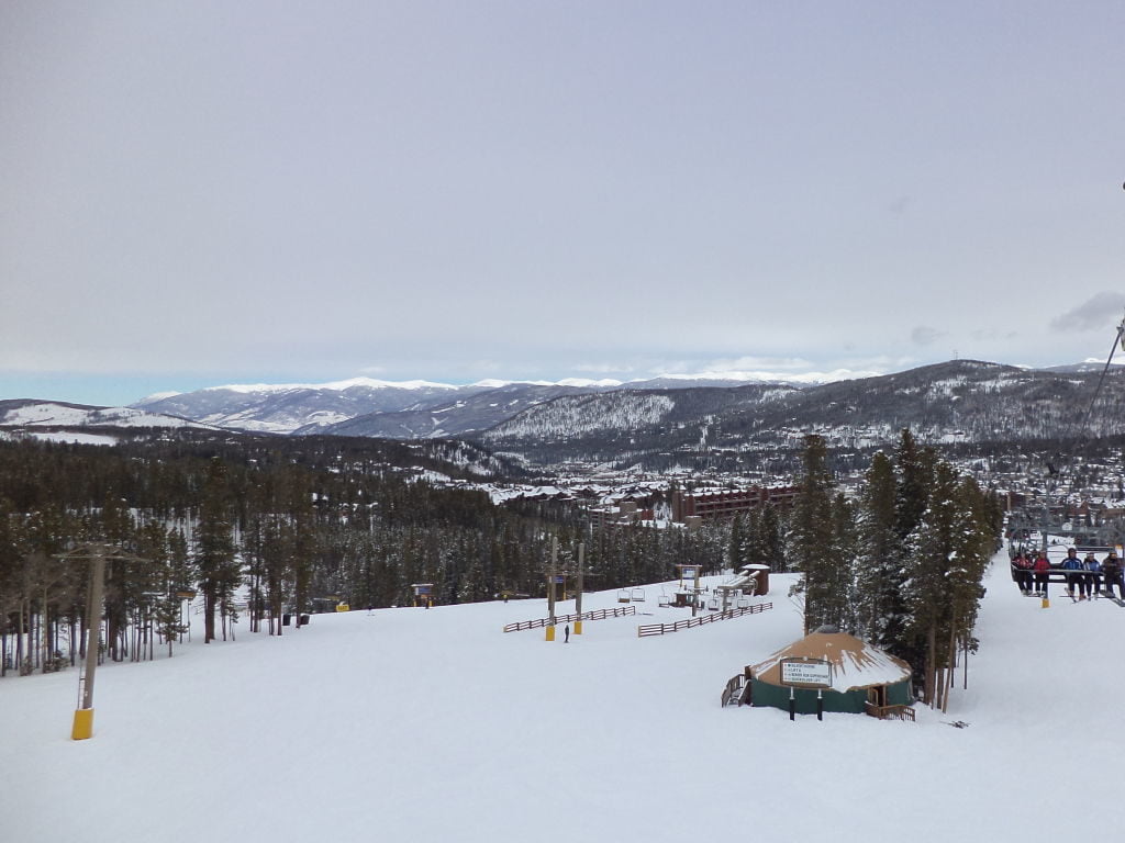 Pistas azuis largas - Ski na Neve? Breckenridge Colorado EUA