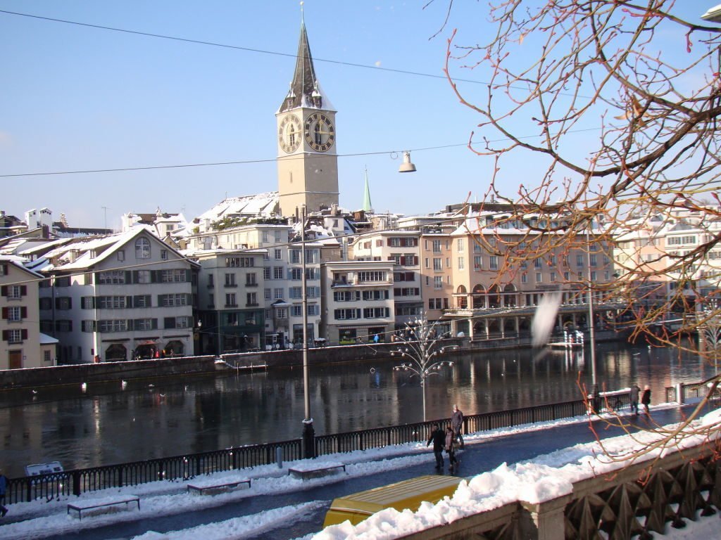 Vista da Grossmünster - O que fazer em Zurique no inverno: Ano Novo e Pontos Turísticos