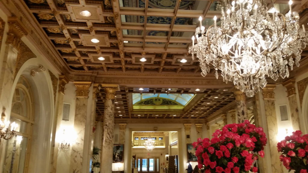 Fairmont Hotel lobby - Boston in 1 day by foot - Best attractions