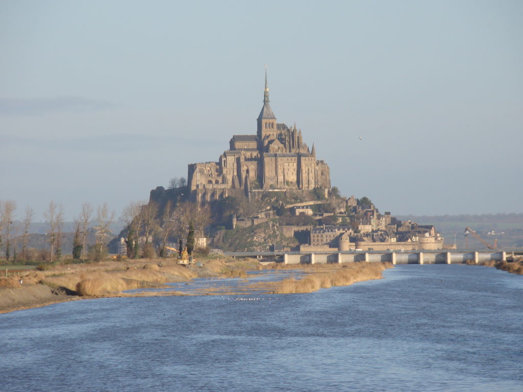Tips of Mont St Michel in France