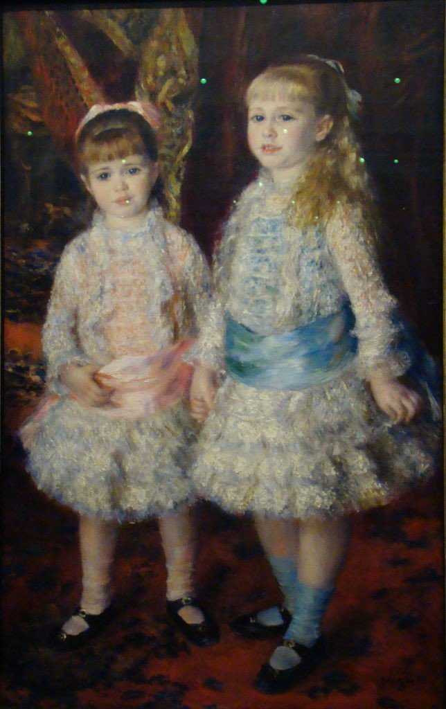 "Rosa e Azul (As Meninas Cahen D'Anvers)" de Pierre-Auguste Renoir 