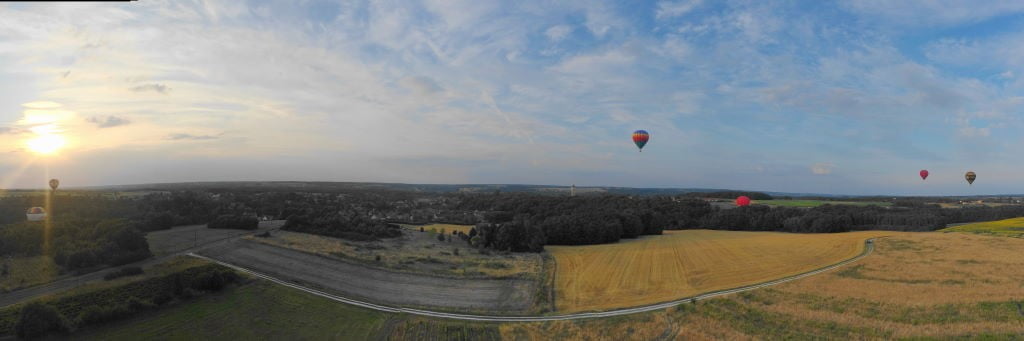 Passeio de balão no Vale do Loire França