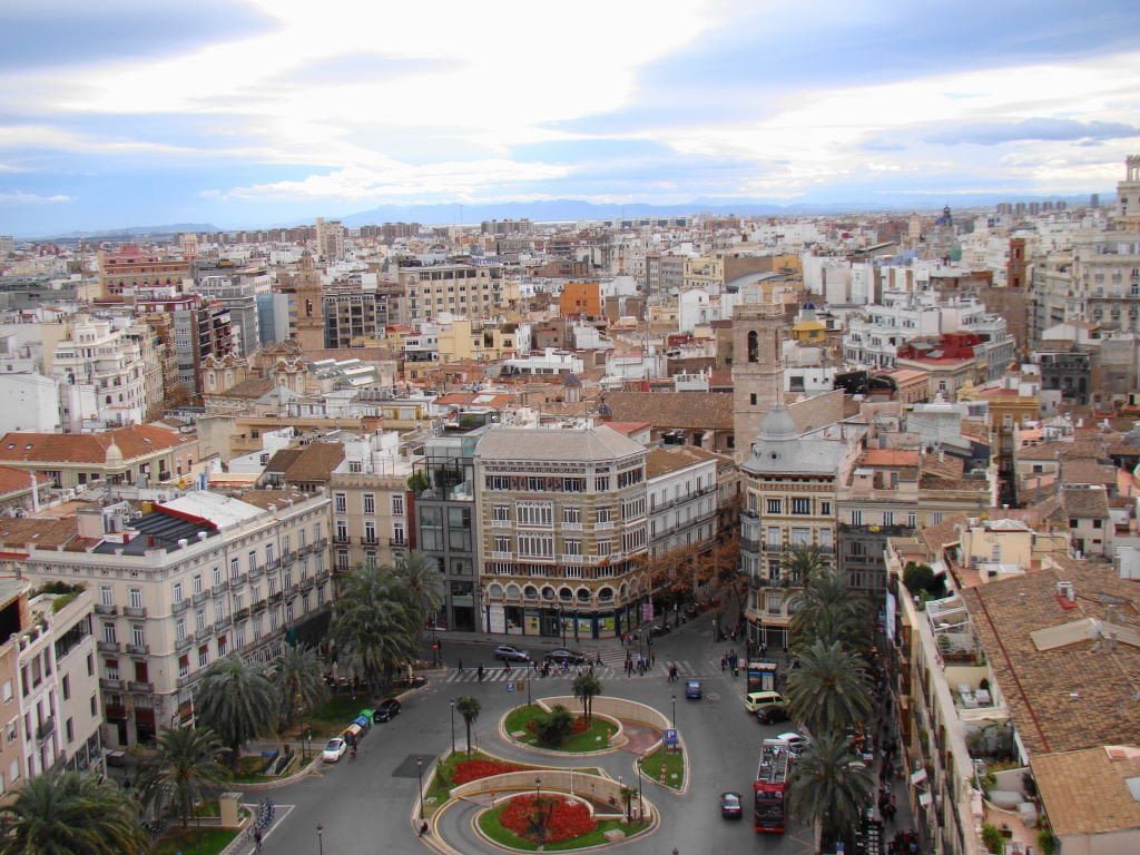 Plaza de la Reina vista do Miguelete - O que fazer em Valência Espanha - Pontos Turísticos