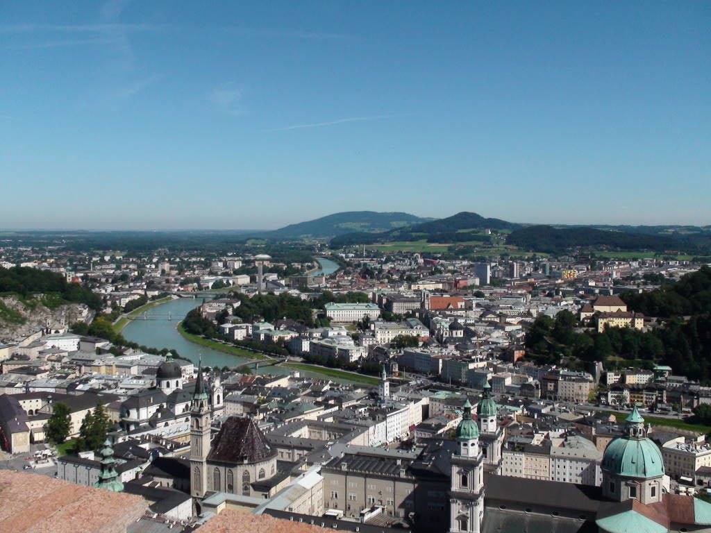View from Hohensalzburg - Things to do in 1 day in Salzburg Austria