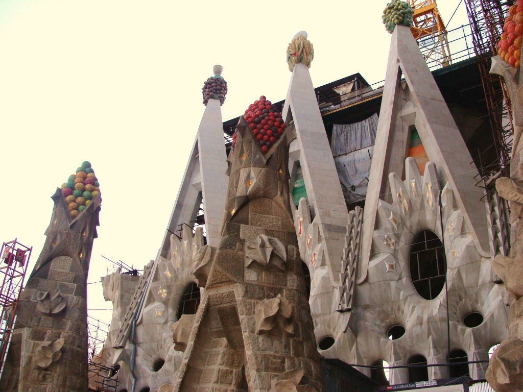 Vista da torre - Visita à Igreja Sagrada Família Barcelona