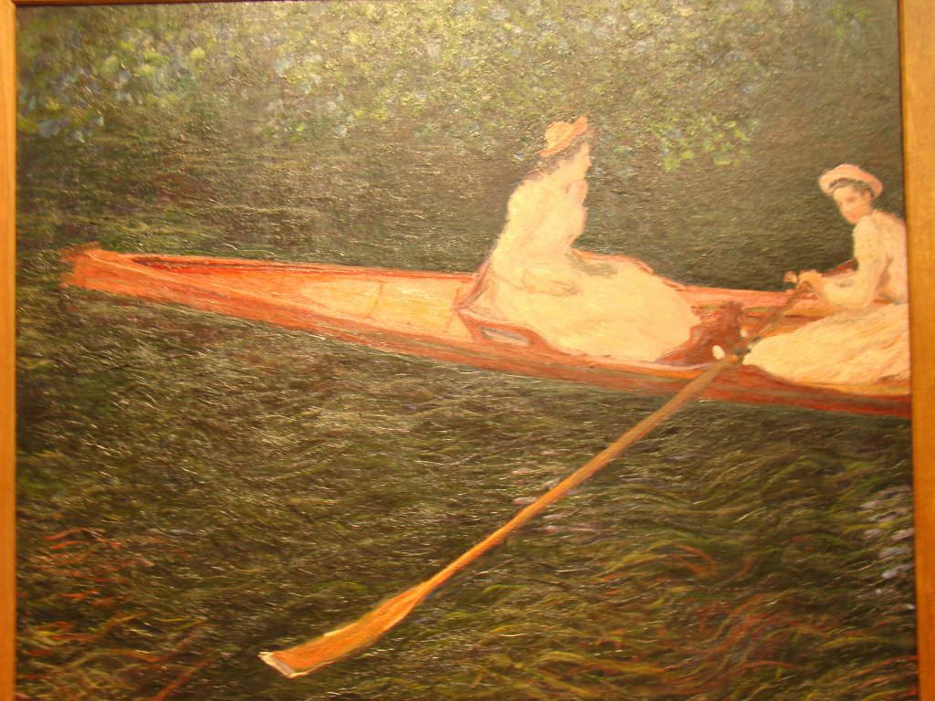 "Canoa sobre o Epte" de Monet 