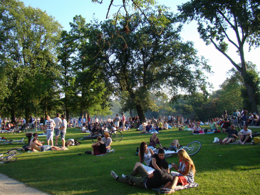 Vondel Park no Verão