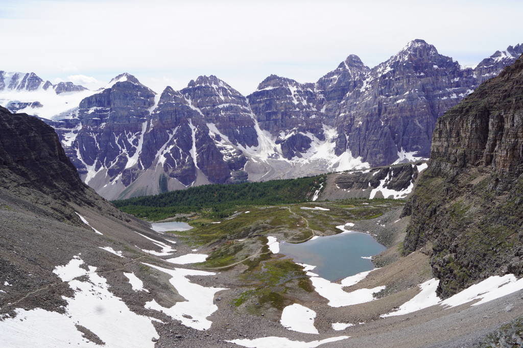 Sentinel Pass Trail - Lago Moraine Canadá - Moraine Lake Canadá