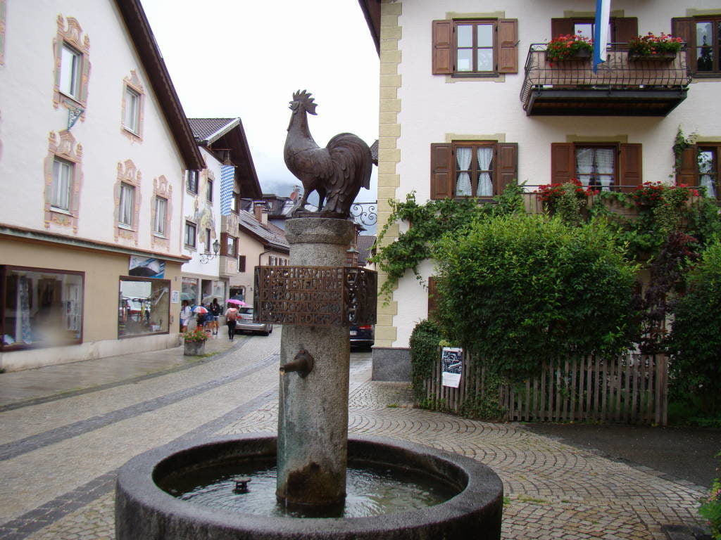 Ruas históricas de Partenkirchen - Garmisch-Partenkirchen na Alemanha