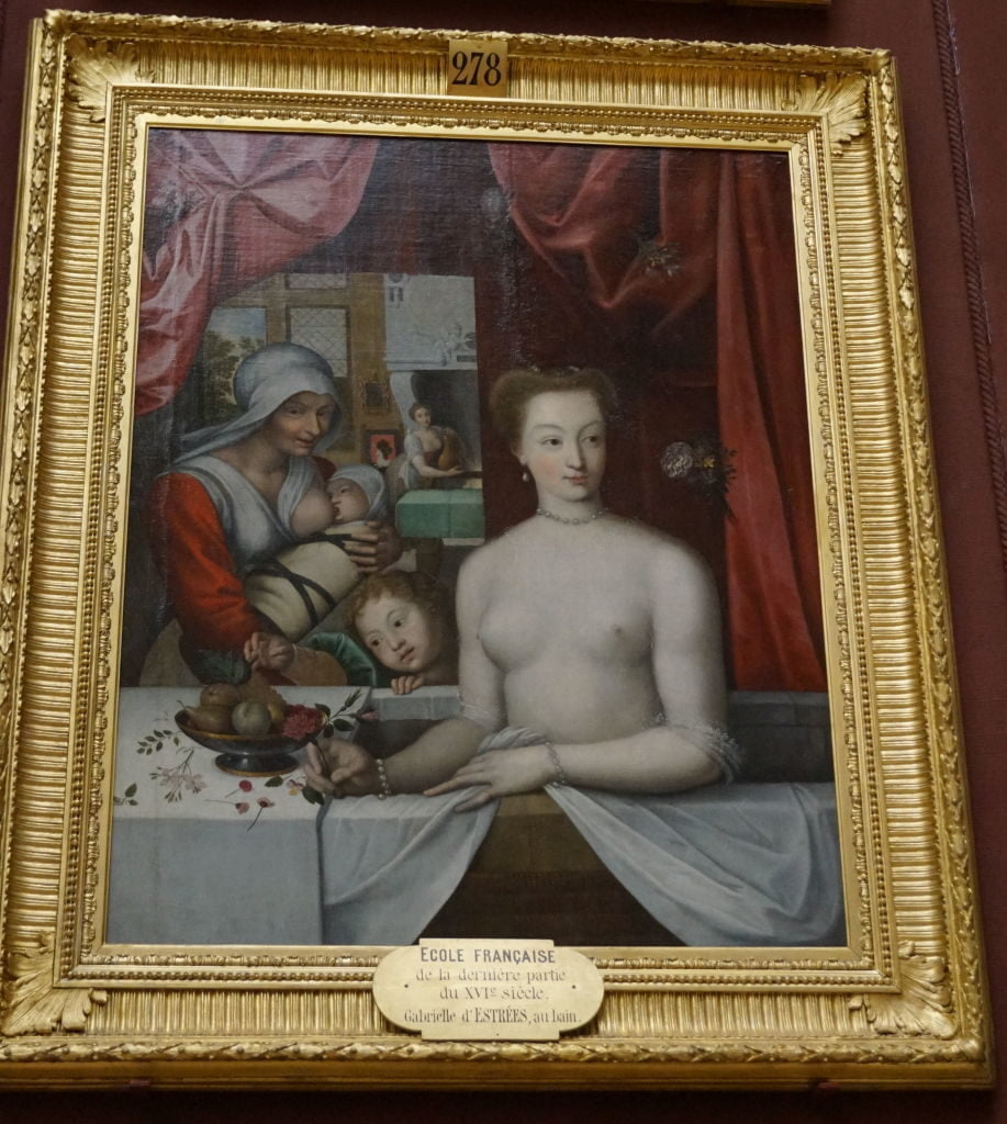Gabrielle d'Estrées no Banho - Galeria das Pinturas