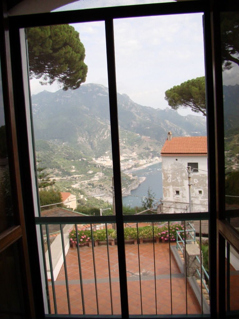 Vista do nosso quarto na Villa Casale - O que fazer em Ravello na Costa Amalfitana Itália