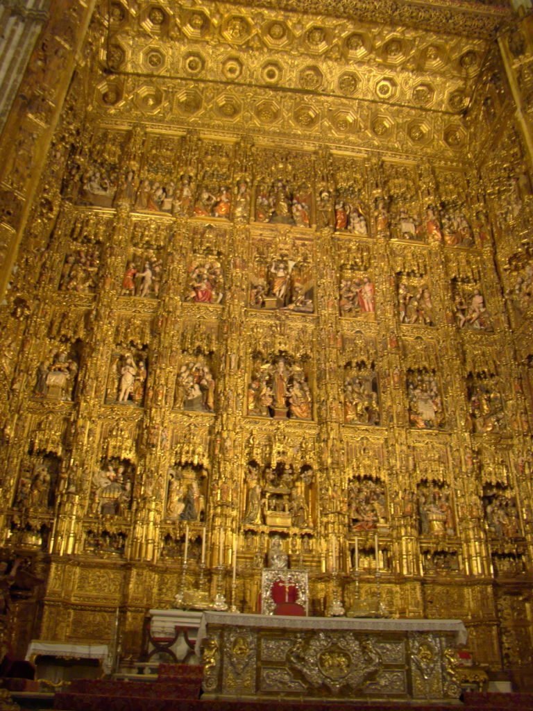 O altar da Catedral de Sevilha - O que fazer em Sevilha Espanha