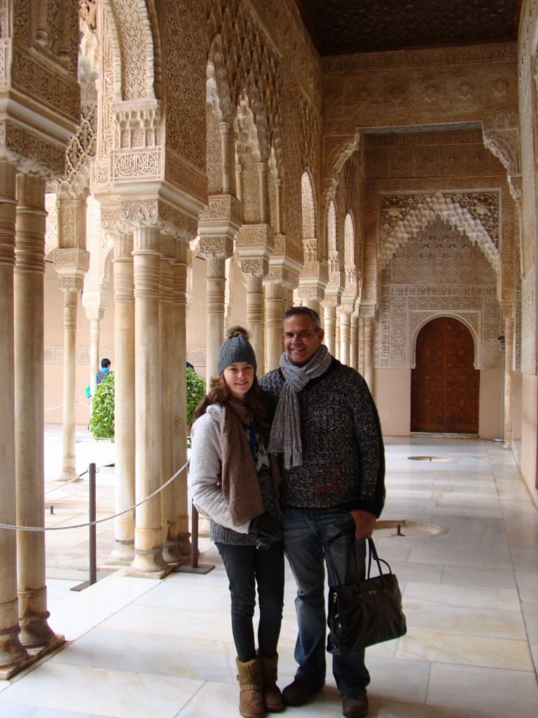 Palácio dos Leões - Palácio de Alhambra Espanha em Granada