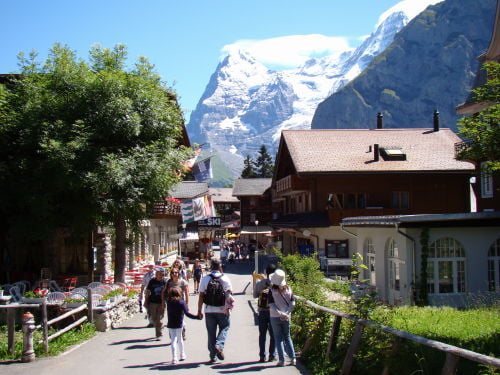 Mürren para Grütschalp - Vale de Lauterbrunen - O que fazer em Interlaken Suíça