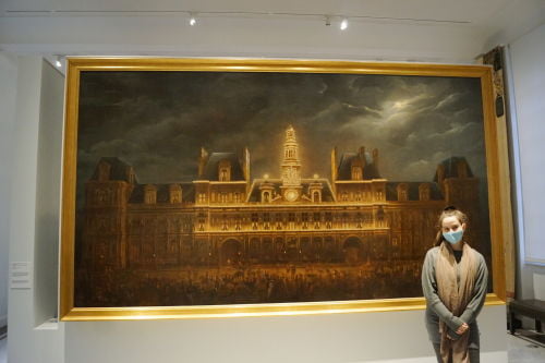 Iluminação do Hôtel de Ville Para a Festa do Rei, de Auguste Roux 