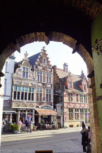 Vista do Castelo de Gravensteen - O que fazer em Gante Bélgica em 1 dia!