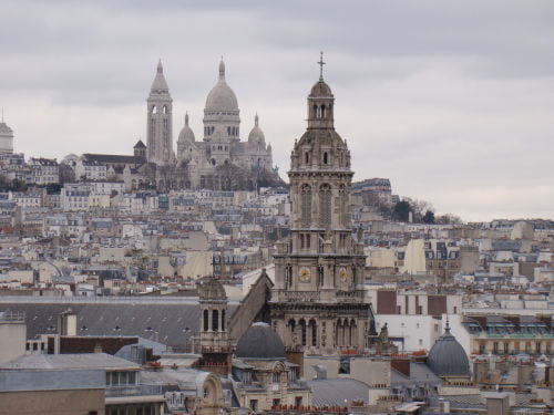 Sacre Coeur vista do terraço da Printemps - Como economizar em Paris! Paris barata!