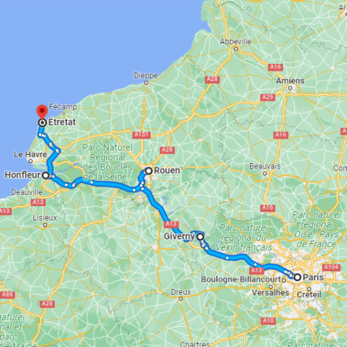 De Paris à Étretat passando por Giverny, Rouen e Honfleur