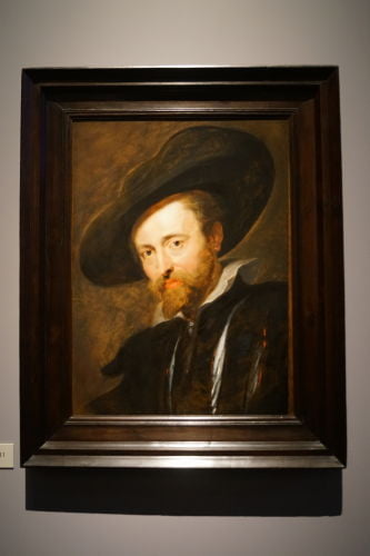 Auto retrato de Peter Paul Rubens na Rubenshuis - Antuérpia Bélgica