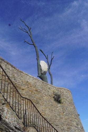 Obra "Il peso del vento" - Pointe de la Maloine em Dinard França