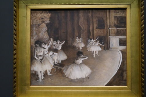 Répétition d'un ballet sur la scène , Edgar DEGAS, da 1ª exposição Impressionista, 1874, Museu d'Orsay - Museus em Paris