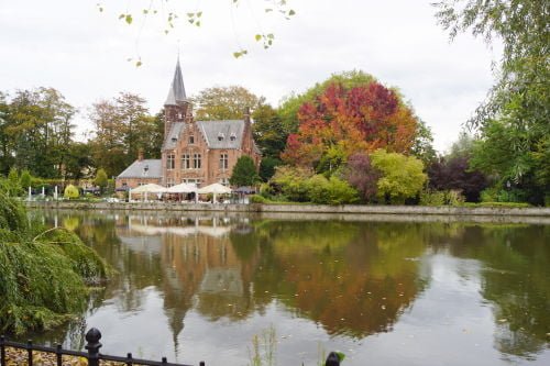 Minnewater - O que fazer em Bruges Bélgica