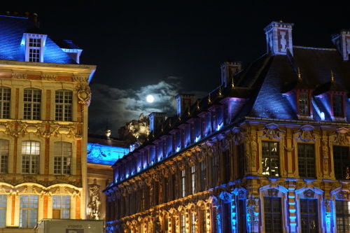 Natal em Lille França com lua cheia!
