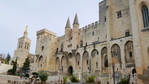 Palácio dos Papas em Avignon - Inverno na França