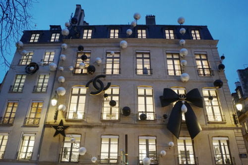 Loja Chanel Rue du Faubourg Saint-Honoré - Natal em Paris 2023/2024