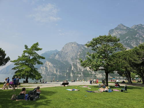 Praia em Riva del Garda - O que fazer no Lago de Garda Itália 