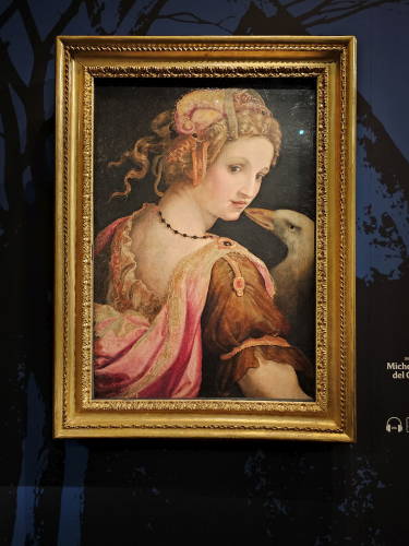 Leda, de Michele di Rodolfo del Ghirlandaio - Exposição Obras primas da Galeria Borghese no Museu Jacquemart Andre