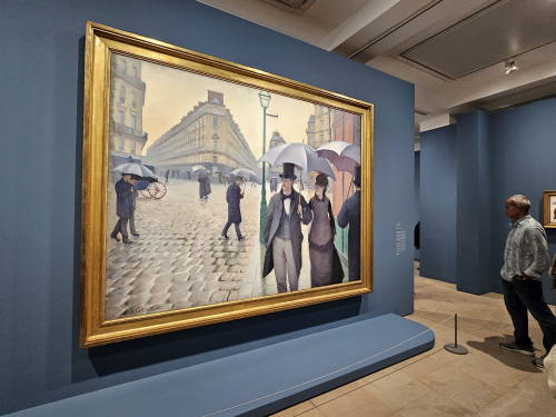 Rue de Paris, Temps de Pluie, de Gustave CAILLEBOTTE - Exposição Caillebotte Pinta os Homens no Museu d'Orsay - Novidades de Paris no Inverno, com ou sem neve!